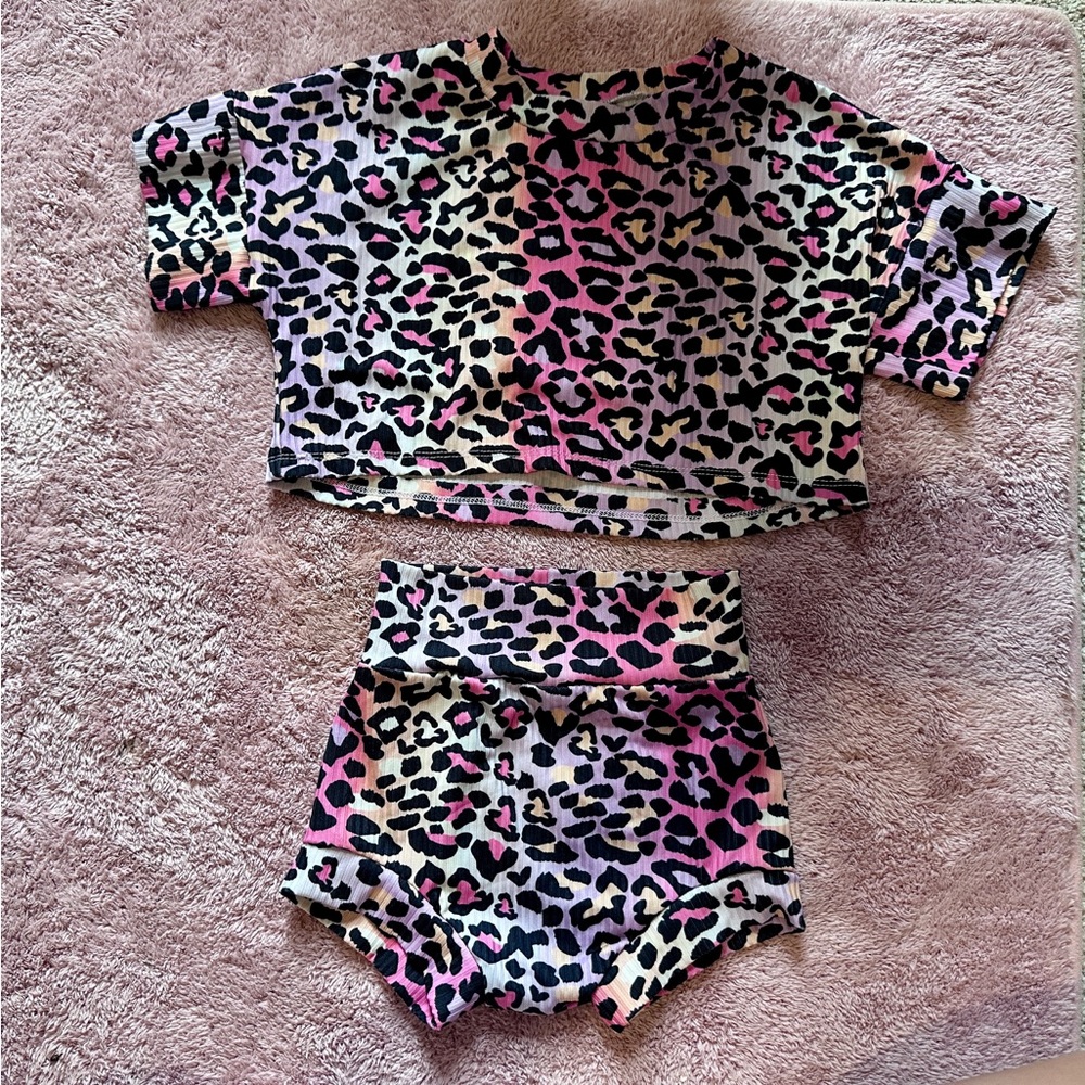 Leopard Print Kids Matching Set
